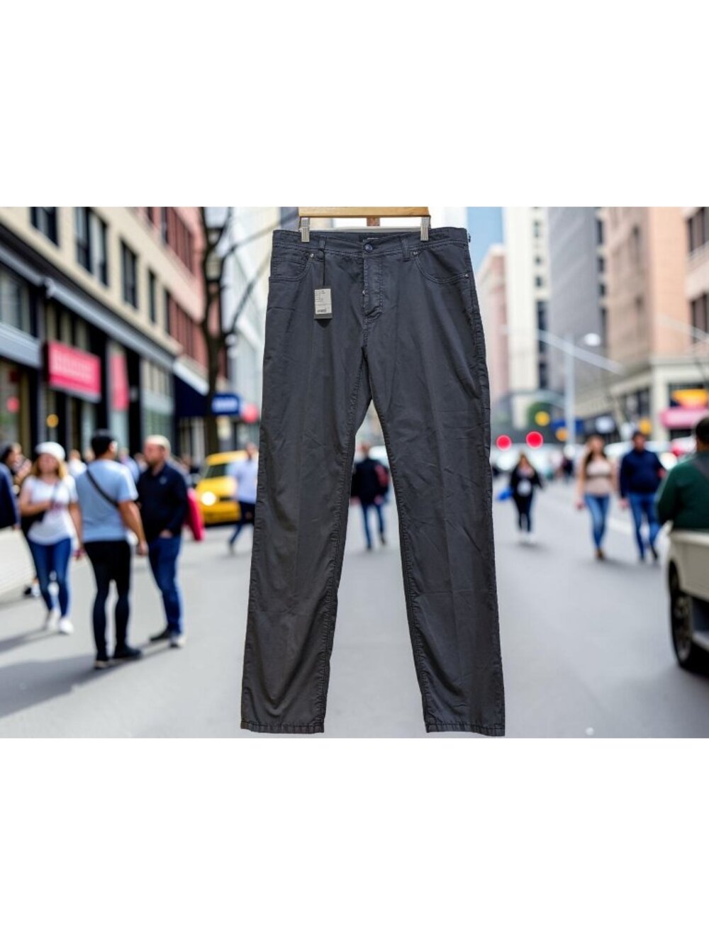 Cesare Attolini Washed Blue Chino Pants Size 34. New With Tags. Made In Italy